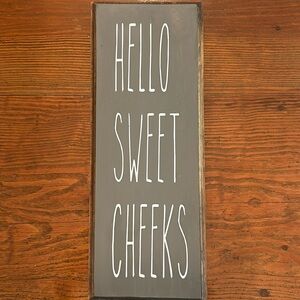 Hello Sweet Checks Bathroom Sign